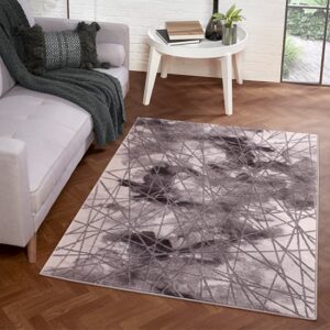 Bianco 185TA 120x170cm Luxury Rug In Dark Grey And Grey