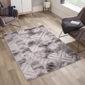 Bianco 196SA 120x170cm Luxury Rug In Cream And Light Grey