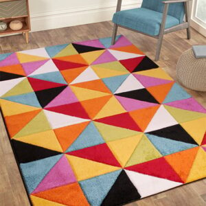 Spectra Carved 120x170cm Destin Rug In Multi-Colour