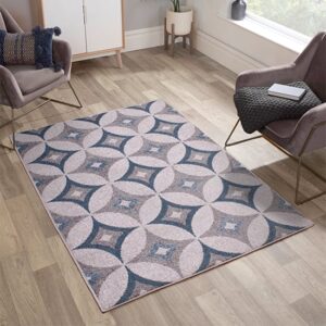 Spirit 120x170cm Star Design Rug In Navy